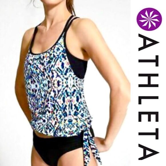 Athleta Sun Flare Blousy Tankini Top - Picture 1 of 11